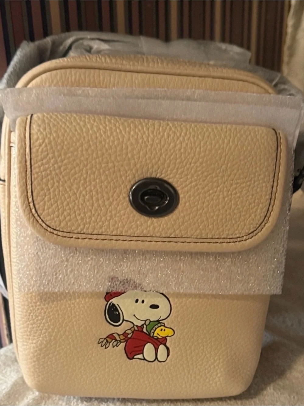 Coach X Peanuts Heritage Crossbody bag featuring Snoopy
